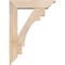 Ekena Millwork Merced Traditional Smooth Bracket w/ Offset Brace, Douglas Fir, 5 1/2"W x 20"D x 28"H BKT0604X20X28MRC01SDF - alternate 4